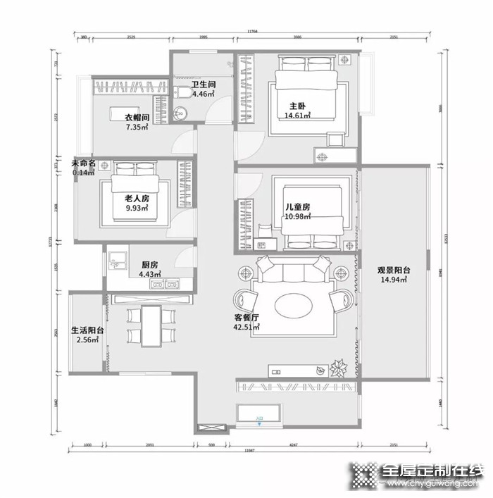 卡諾亞全屋定制極簡設計，讓一切重回最純粹的樣子