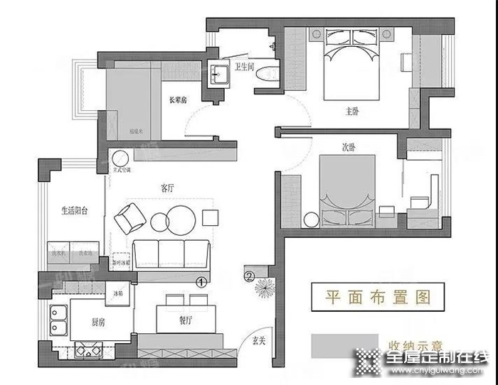 小戶型裝修令人頭大，那趕緊來看看帥太分享的這套80㎡小三房裝出110㎡的裝修案例