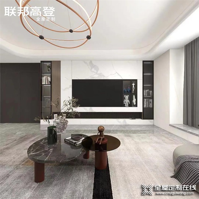 聯(lián)邦高登全屋定制案例欣賞|174m²輕奢風(fēng)，舒適與自在交融