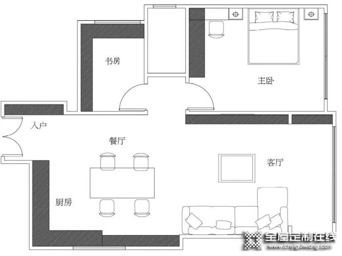 等我換了房，帥太全屋定制這樣的嵌入收納柜、一門到頂，統(tǒng)統(tǒng)安排上！