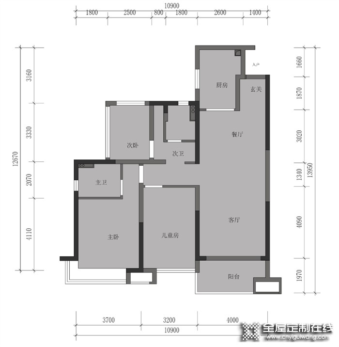 瑪格全屋定制 | 小兩口110㎡婚房，死活要裝成灰色，沒(méi)想到裝完效果驚艷全小區(qū)~