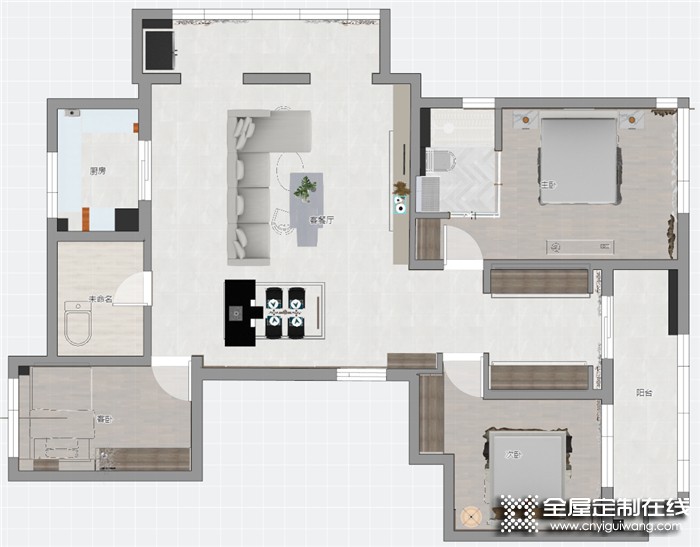 博洛尼全屋定制實景案例 | 156㎡楚天都市朗園 · 現(xiàn)代簡約