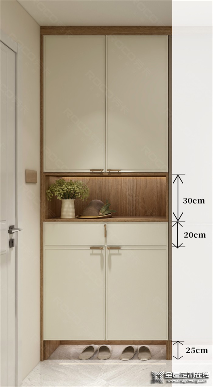 勞卡全屋定制 | 把握好門廳柜裝修尺寸，令進(jìn)門的空間變得整潔！